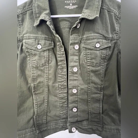 Sonoma Green Jean Jacket - Picture 3 of 5